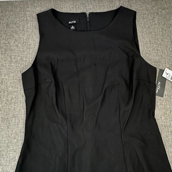 NEW!‎ ALXY Sheath Dress Black Sz 10 Sleeveless $54 Round Neck Above Knee - Picture 4 of 11
